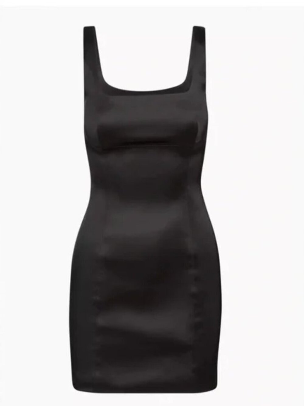 Aritzia Wilfred Shine Satin Mini Dress Black Size 0 - Picture 4 of 11